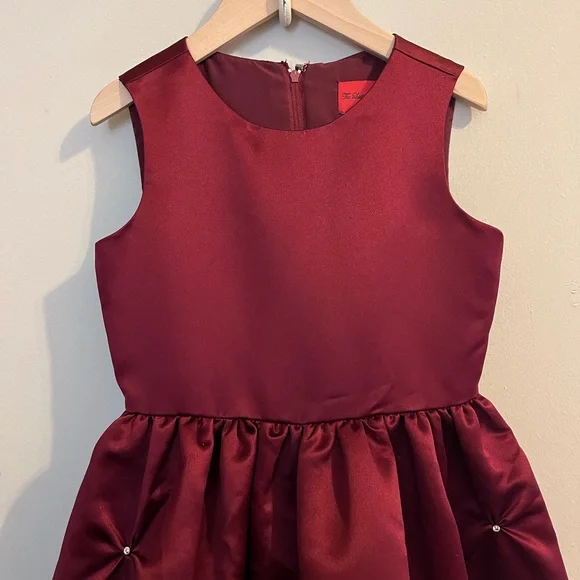 Ladybug Collection Burgundy Girl Formal Party Dress Sizes 8